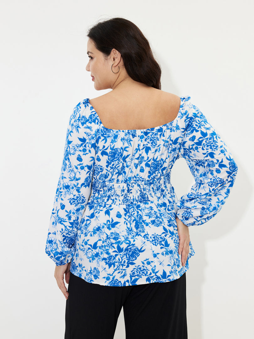Plus Size Smocking Tank Top 1232402