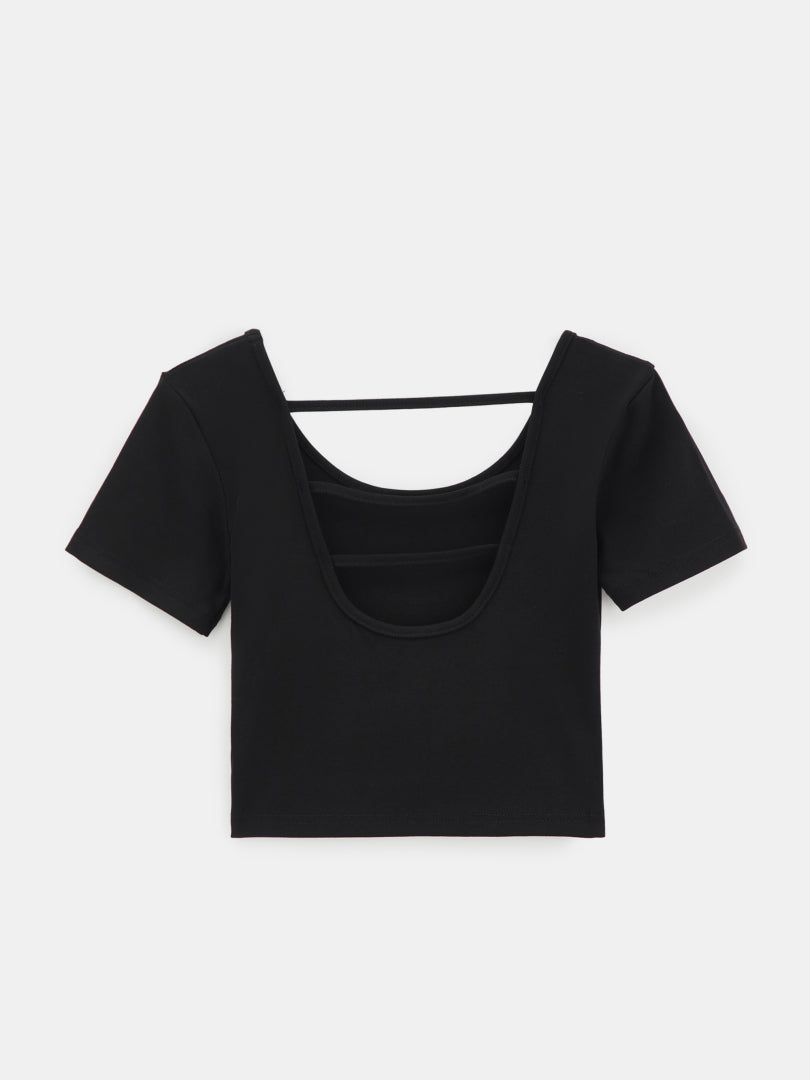 Open Back Pullover T-Shirt 119211