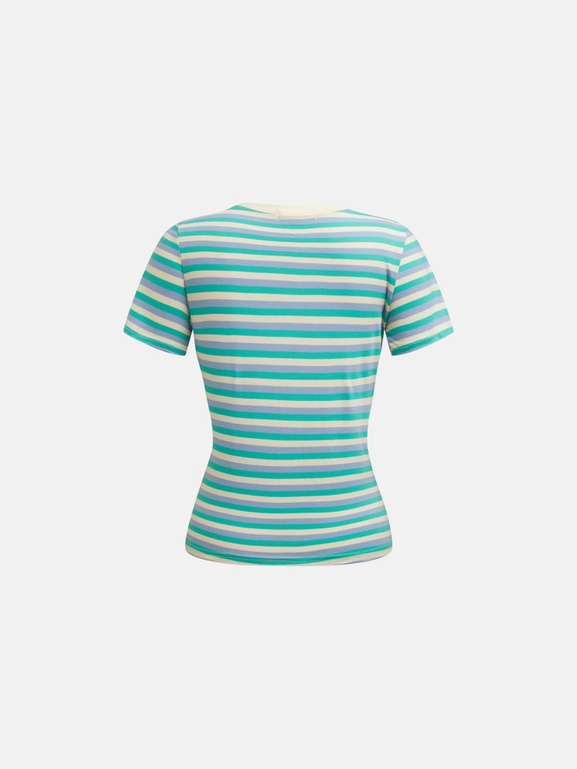 Color Block Pullover T-Shirt 1272392