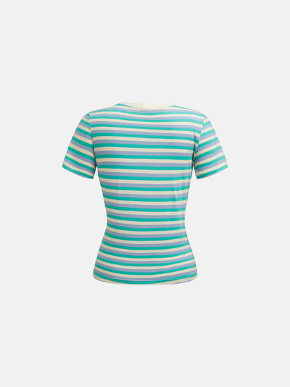 Color Block Pullover T-Shirt 1272392