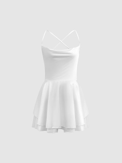 Open Back A-Line Dress 1248312