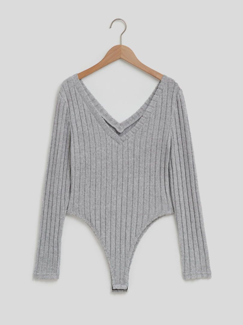 Ribbed Fitted Bodysuit 117398