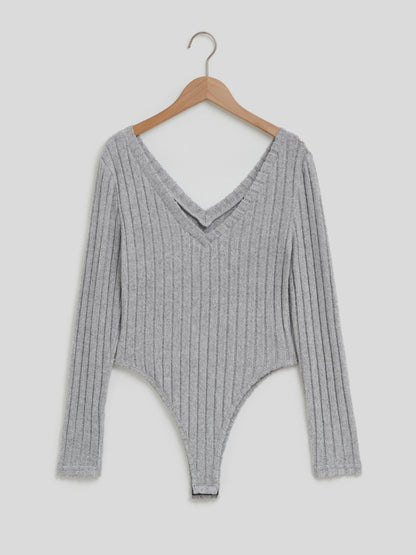 Ribbed Fitted Bodysuit 117398