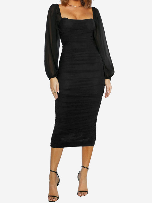Gathered Bodycon Dress 1248262