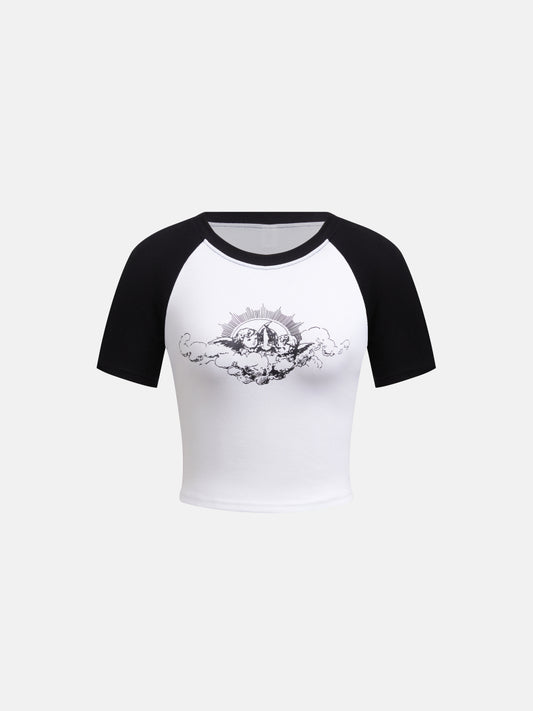 Printed Pullover T-Shirt 1259602
