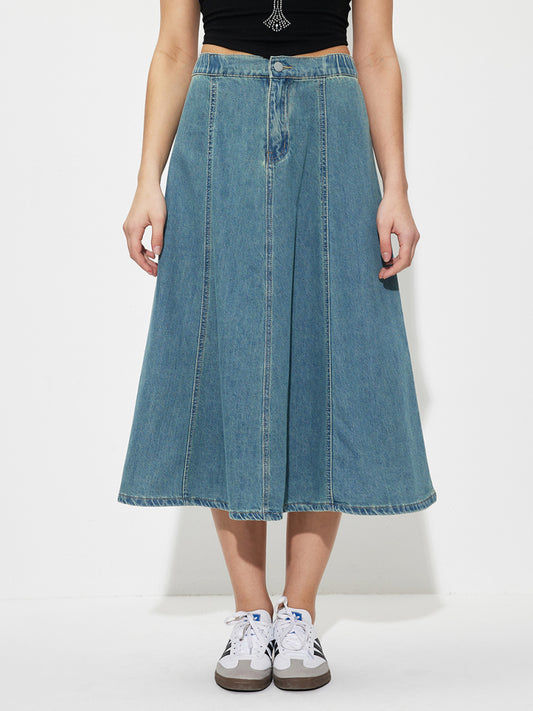 Denim A-Line Skirt 1264802