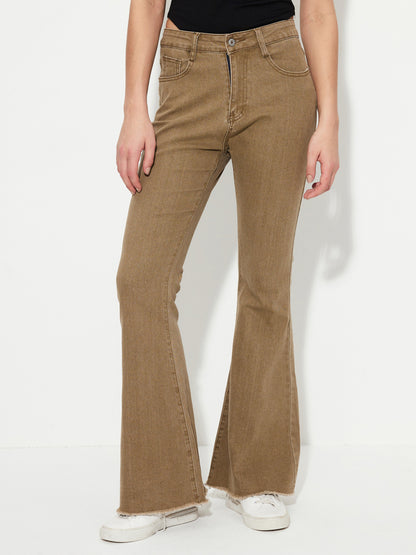 Tied Flare Leg Jeans 1251922