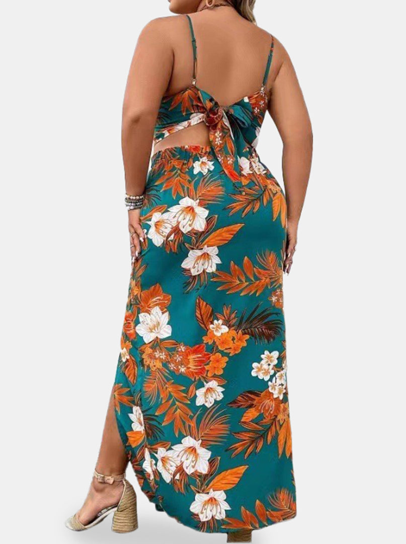 Plus Size Gathered Skirt Co-ords 1272012