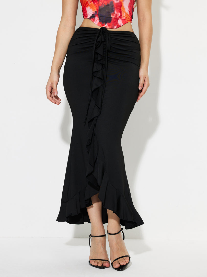 Lettuce trim Pencil Skirt 1249552