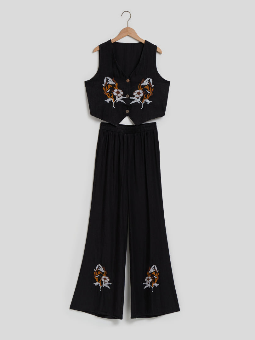 Embroidered Co-ord Set 113374