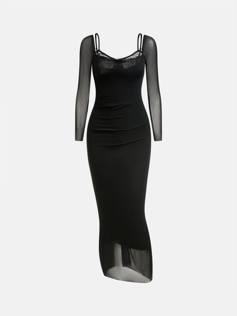Patchwork Bodycon Dress 1280692
