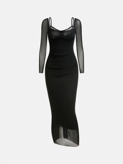 Patchwork Bodycon Dress 1280692