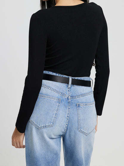 Ribbed Fitted Bodysuit 117424