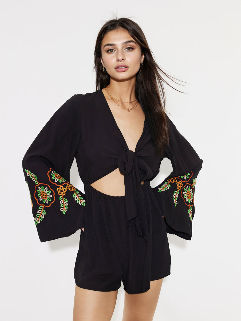 Embroidered Playsuit 1291642