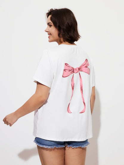 Plus Size Printed Pullover T-Shirt 1288952