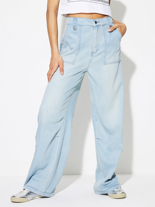 Pocket Straight Leg Jeans 1267862