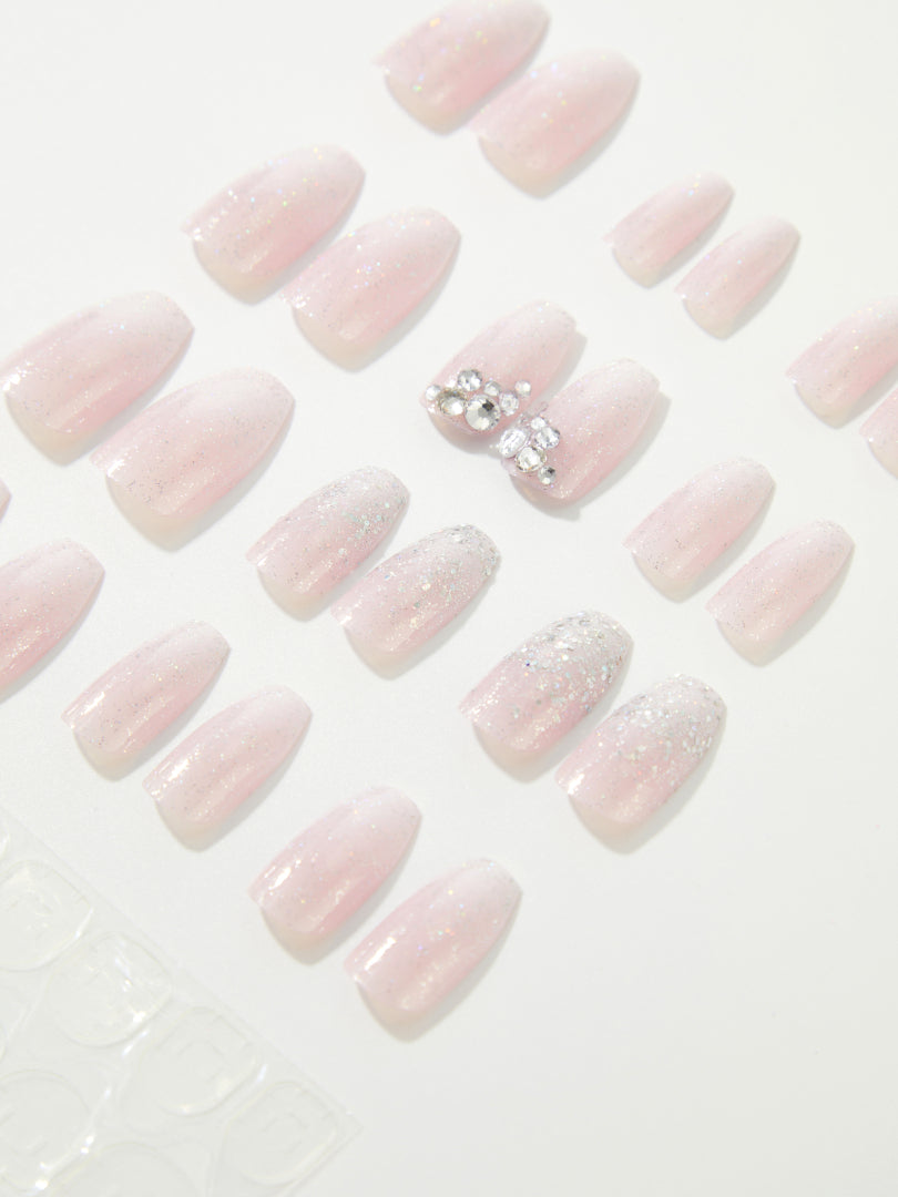 FOR MOM Star Burst Diamond Medium Press On Nails 1235832