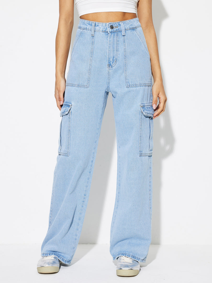 Pocket Straight Leg Jeans 1267802
