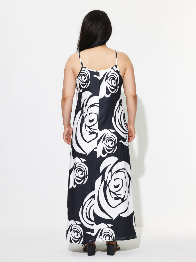 Plus Size Printed A-Line Dress 1293332