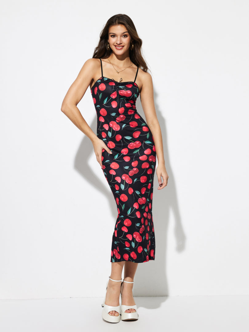فستان كشكش Bodycon 1279982
