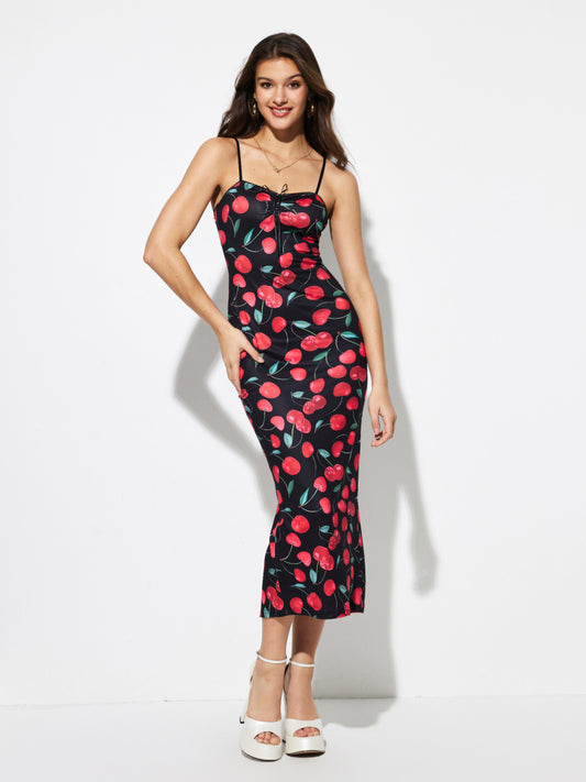 فستان كشكش Bodycon 1279982