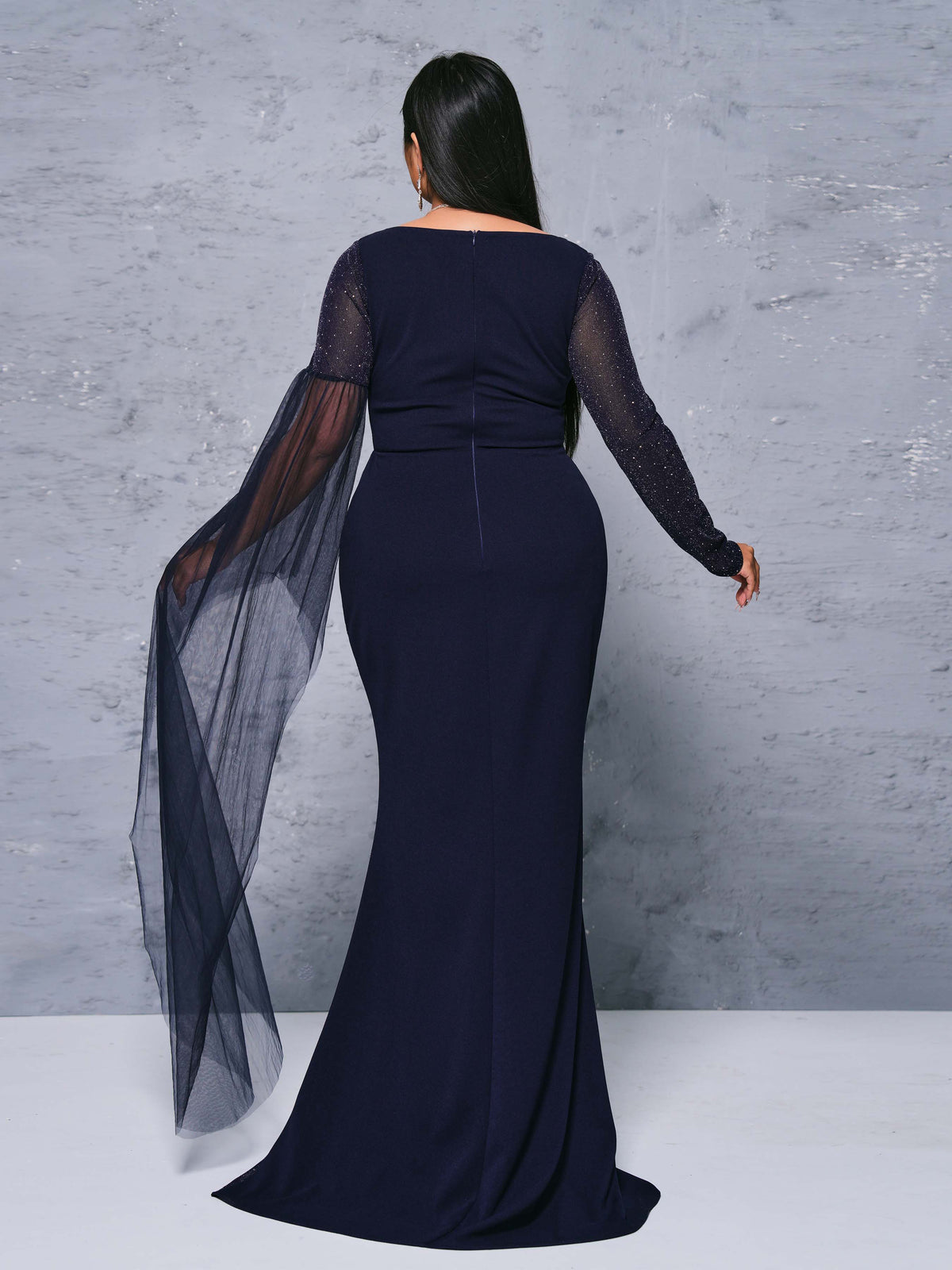 Plus Size Slit Arabian Dresses 1288292