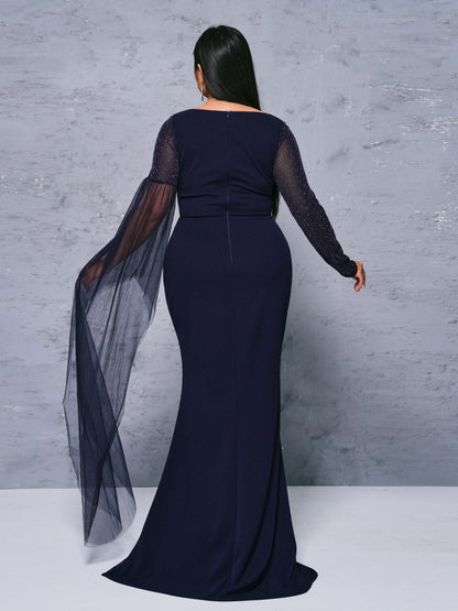Plus Size Slit Arabian Dresses 1288292