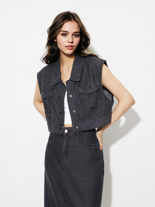 Denim Waistcoat 1268322