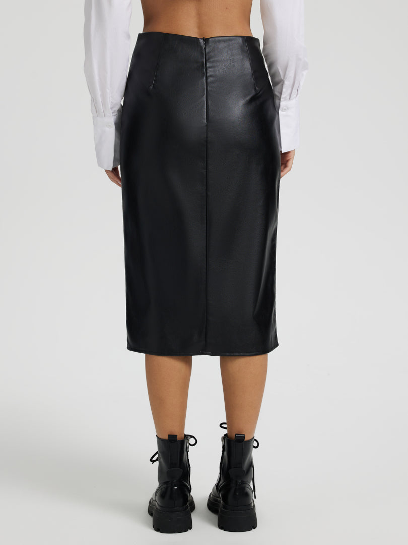 Gathered Straight Skirt 116212