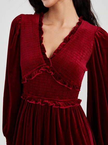 Ruffle A-Line Dress 117181