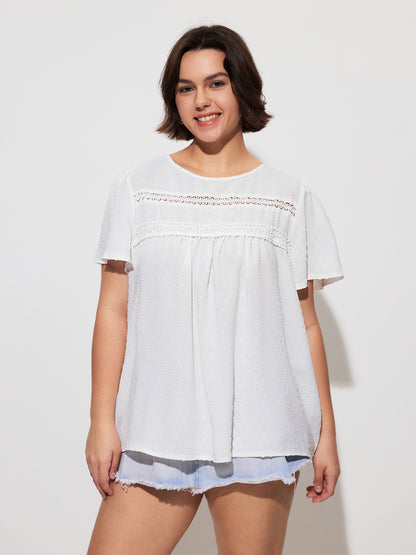 Plus Size Ruffle Plus Size Tops 1281572
