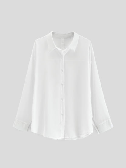 Sheer Placket Blouse 1247832