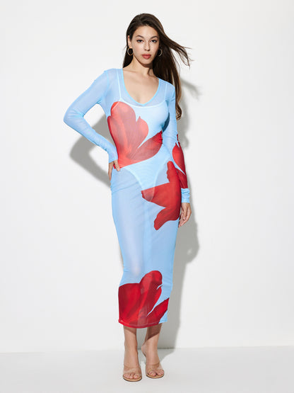 Printed Bodycon Dress 1277022