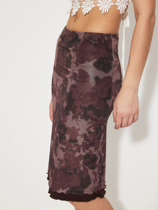 Ruffle Pencil Skirt 1252492