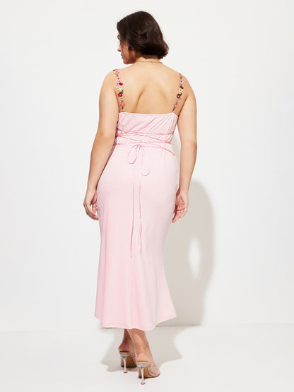 Plus Size Ruffle Bodycon Dress 1270942