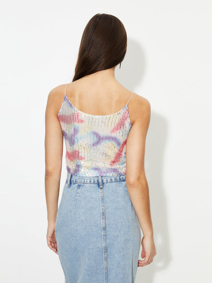 Sequinned Cami Top 1249382