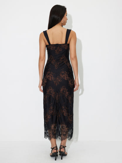 Lace Bodycon Maxi Dress 121367