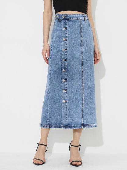 Denim Straight Skirt 1236672
