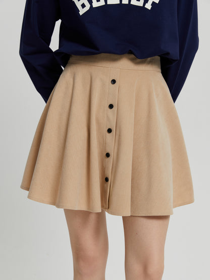Buttoned A-Line Skirt 113098