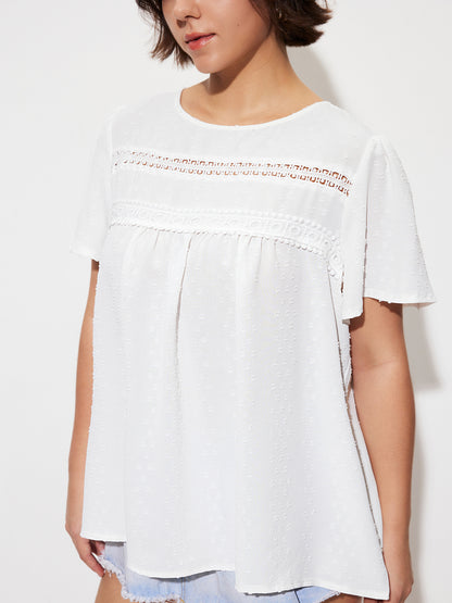Plus Size Ruffle Plus Size Tops 1281572