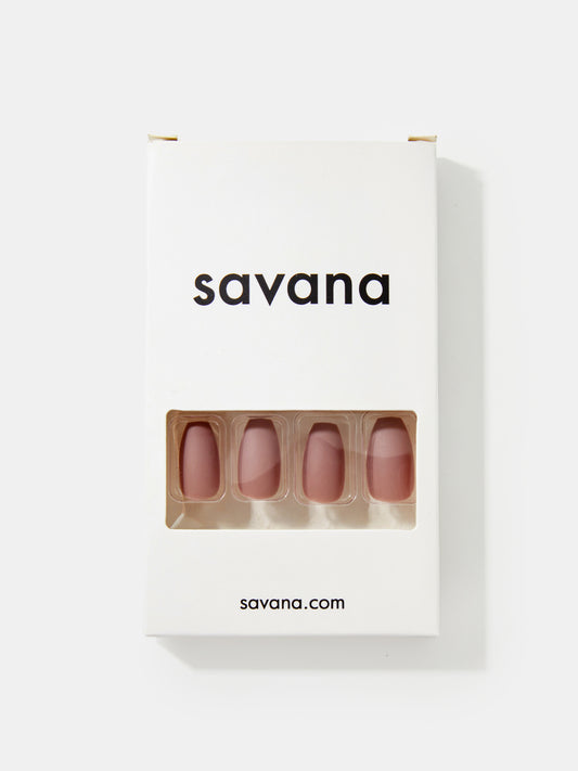 Sandy Brown Matte Medium Press On Nails 1235822