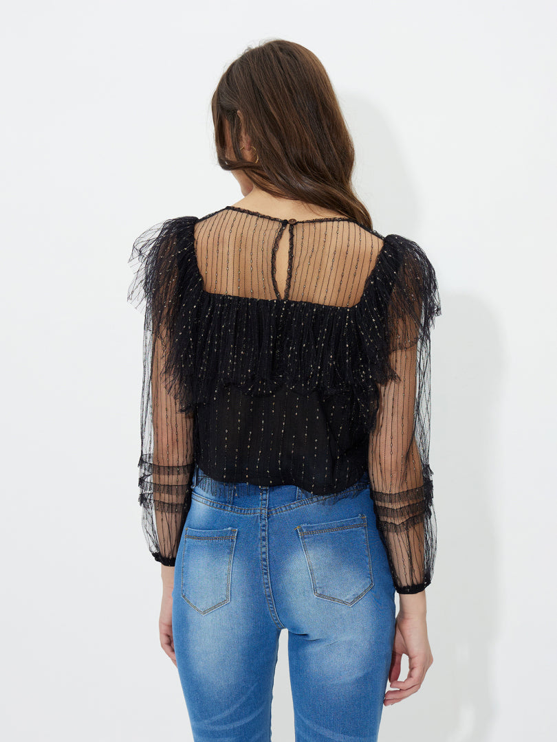Ruffle Pullover Blouse 1240141