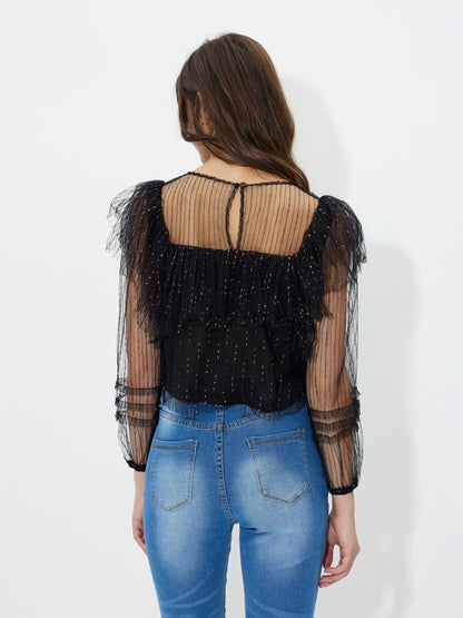 Ruffle Pullover Blouse 1240141