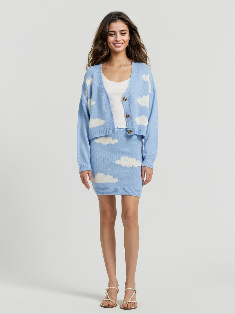 Buttoned Knit Co-ords 112303