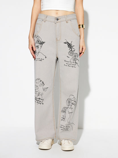 Straight Leg Jeans 1283902