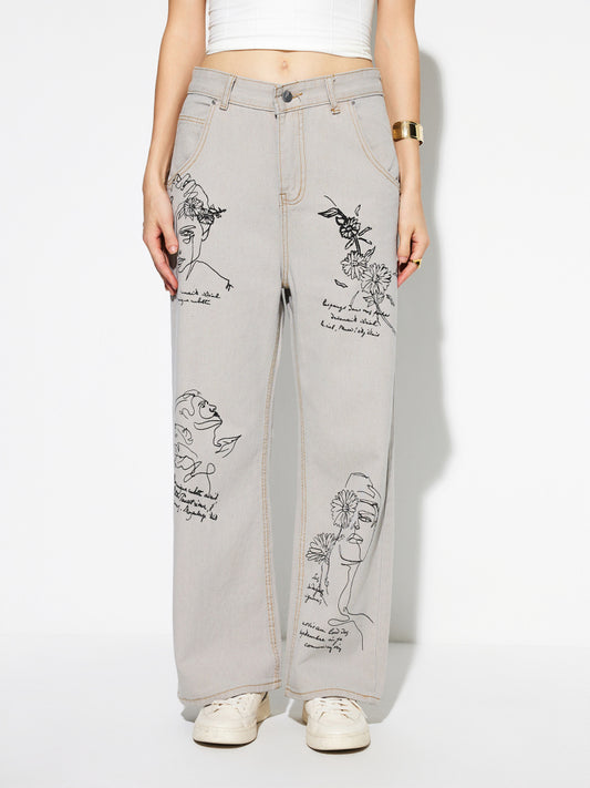Straight Leg Jeans 1283902