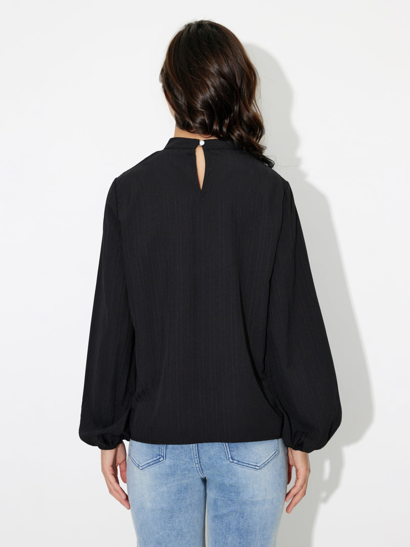 Gathered Pullover Blouse 118514