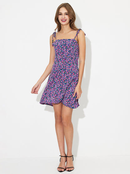 Printed A-Line Dress 120864