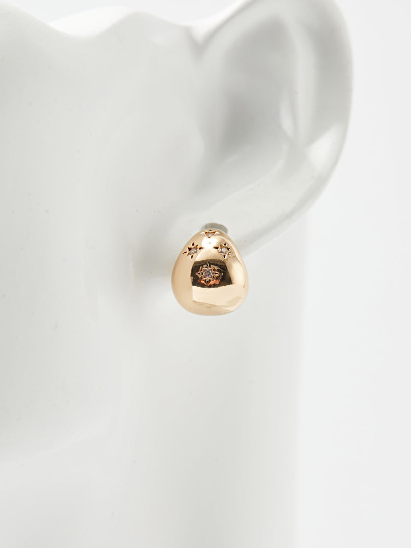 Star Design Embellished Stud Earrings 120530