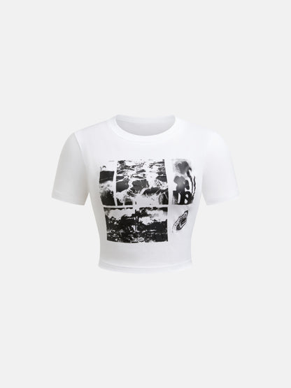Printed Pullover T-Shirt 1268012